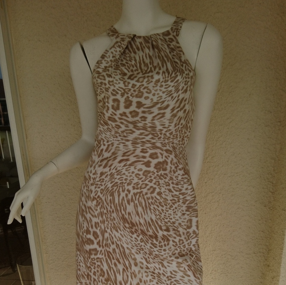 Calvin Klein Sleeveless Animal Print Dress